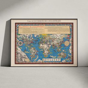 Atlanterhavserkl�ringen 1943 - Illustreret verdenskort 