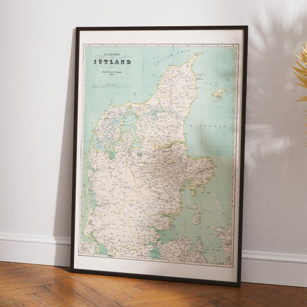 Historisk kort over Jylland 1859