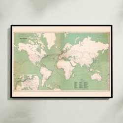 Carte des communications 1917 -Verdenskort