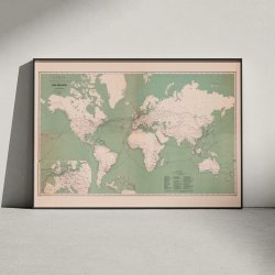 Carte des communications 1917 -Verdenskort