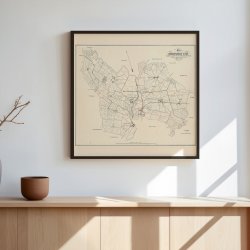 Kort over Herlufsholm Sogn 1860-1880