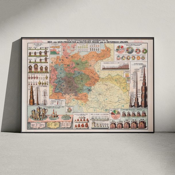 Professor Hickmanns statistiske verdenskort 1897