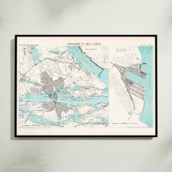 Stockholm &amp; Lilla-V�rtan 1890 - S�kort