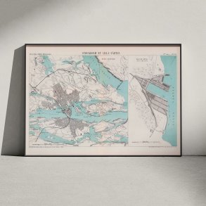 Stockholm & Lilla-V�rtan 1890 - S�kort