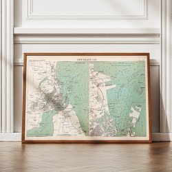 K�benhavn 1888 - Copenhague - S�kort