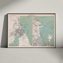 K�benhavn 1888 - Copenhague - S�kort