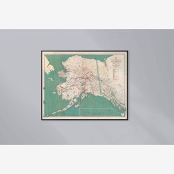 Territory of Alaska 1927 - Landkort