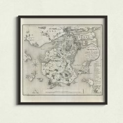 Tsinge 1822 - Thorseng og omliggende er