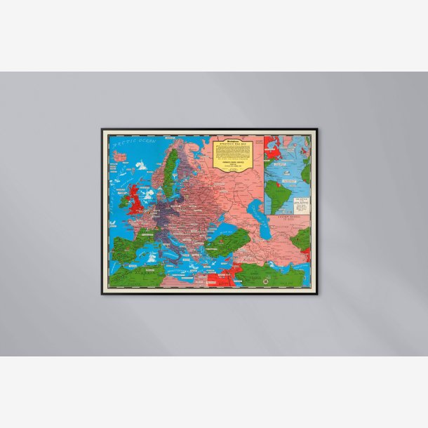 Westinghouse Strategiske Verdenskort 1941 - Krigskort