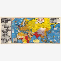 Sejren i Europa: Historisk verdenskort 1945 - Krigskort