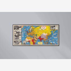 Sejren i Europa: Historisk verdenskort 1945 - Krigskort