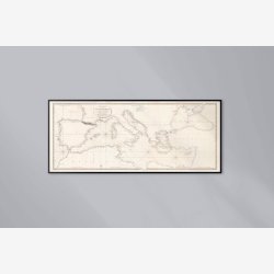 Middelhavet - Carte Reduite De La Mer Mediterranee 1833 - S�kort