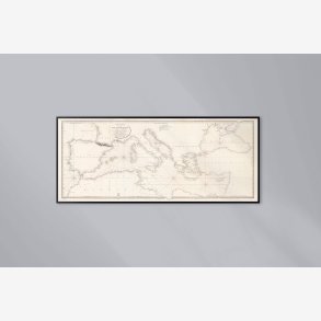 Middelhavet - Carte Reduite De La Mer Mediterranee 1833 - S�kort