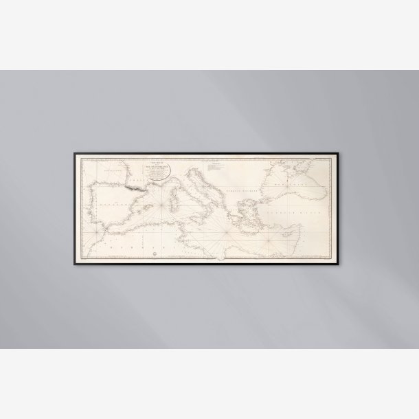 Middelhavet - Carte Reduite De La Mer Mediterranee 1833 - S�kort