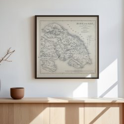 Kort over Als 1851 - Plakat