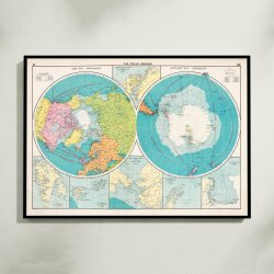 Polaromr�derne 1922 - Verdenskort