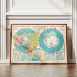 Polaromr�derne 1922 - Verdenskort