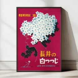 Nagai i Blomst 1960 - Japansk rejseplakat