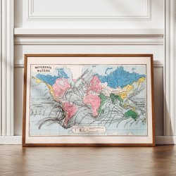 Havstr�mmenes Bev�gelser 1862 - Temakort