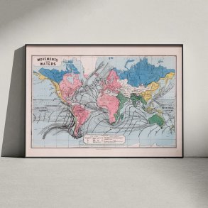 Havstr�mmenes Bev�gelser 1862 - Temakort