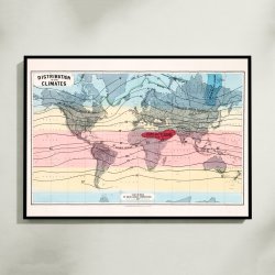 Verdens Klimazoner 1862 - Klimakort