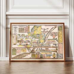 Sl�gtstavle og Verdenshistorie 1887 - Historisk oversigtskort