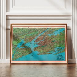 New York og Omegn 1925 - Bykort