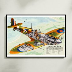 Britain's New Spitfire 1942 - Propagandaplakat