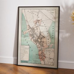 Faaborg by 1873 - Bykort