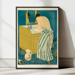 Woman Bathing - Mary Cassatt 1891 - Kunstplakat