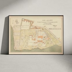 Sor� Akademi 1883 - Historisk kort