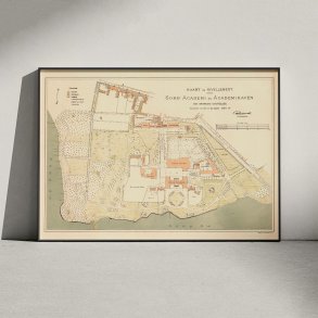 Sor� Akademi 1883 - Historisk kort