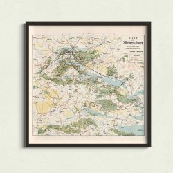 Silkeborg og Omegn 1891 - Bykort