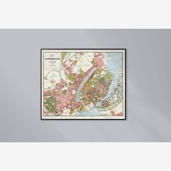 Kort over K�benhavn og N�rmeste Omegn 1888 - Bykort