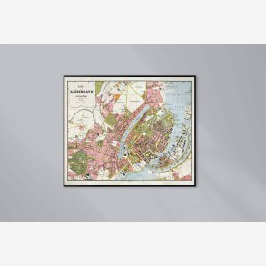 Kort over K�benhavn og N�rmeste Omegn 1888 - Bykort