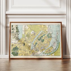 Kort over K�benhavn og Omegn 1897 - Bykort