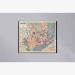 K�benhavn med Forst�der 1895 - Bykort