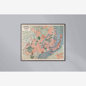 K�benhavn med Forst�der 1895 - Bykort