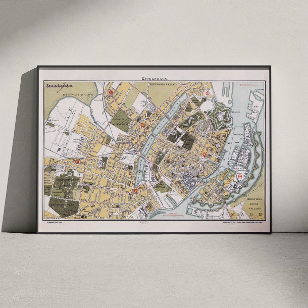 K�benhavn 1895 - Historisk bykort
