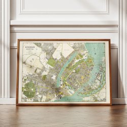 K�benhavn med N�rmeste Omegn 1883 - Bykort