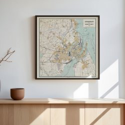 K�benhavn med N�rmeste Omegn 1897 - Bykort