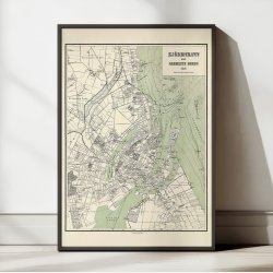 K�benhavn med N�rmeste Omegn 1897 - Bykort