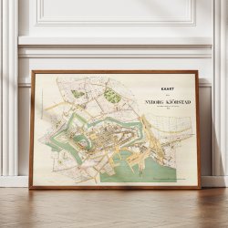 Nyborg K�bstad 1891 - Historisk bykort