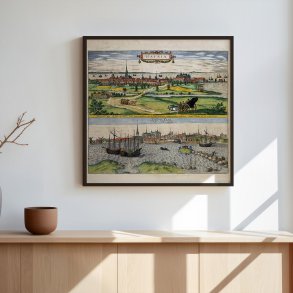 Hafnia - K�benhavn 1587 - Historisk kort