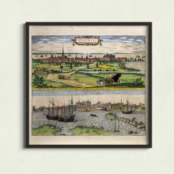 Hafnia - K�benhavn 1587 - Historisk kort