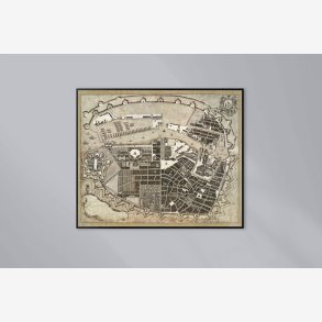 K�benhavn - Hafnia 1768 - Historisk bykort
