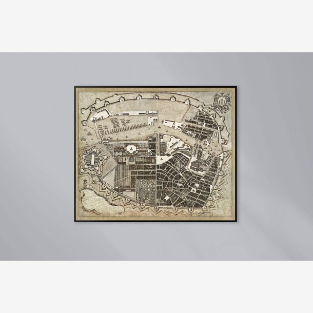 K�benhavn - Hafnia 1768 - Historisk bykort