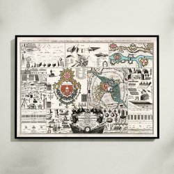 Krigsingeni�r- og Artillerikort 1737 - Historisk kort