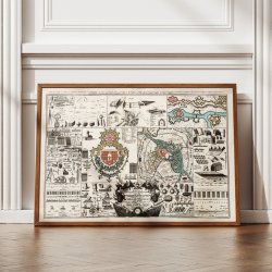 Krigsingeni�r- og Artillerikort 1737 - Historisk kort