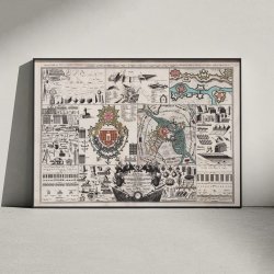 Krigsingeni�r- og Artillerikort 1737 - Historisk kort